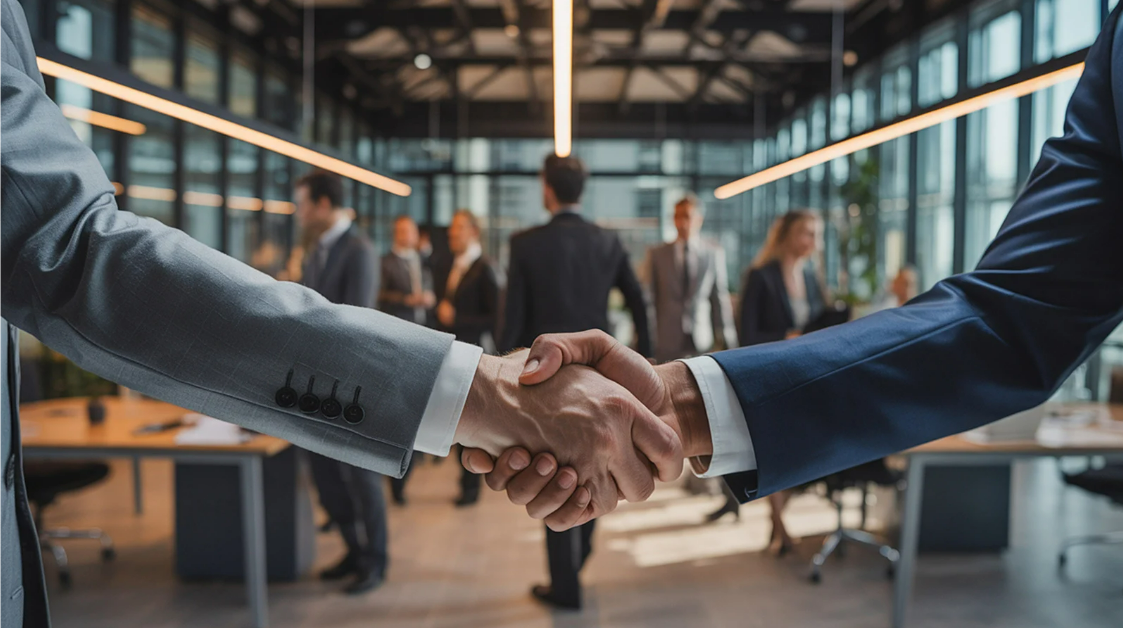 Reunião de negócios entre executivos
